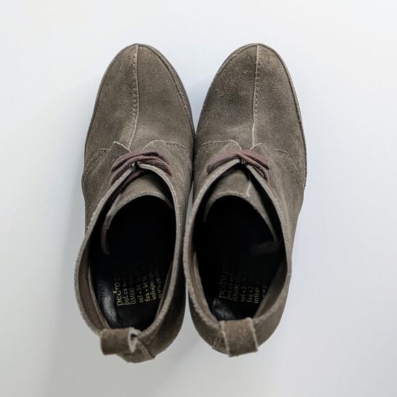 Pedro Garcia Brown Suede Platform Ankle Boots Lace Up Heels 39.5 Fall Boho Chic - Picture 11 of 15